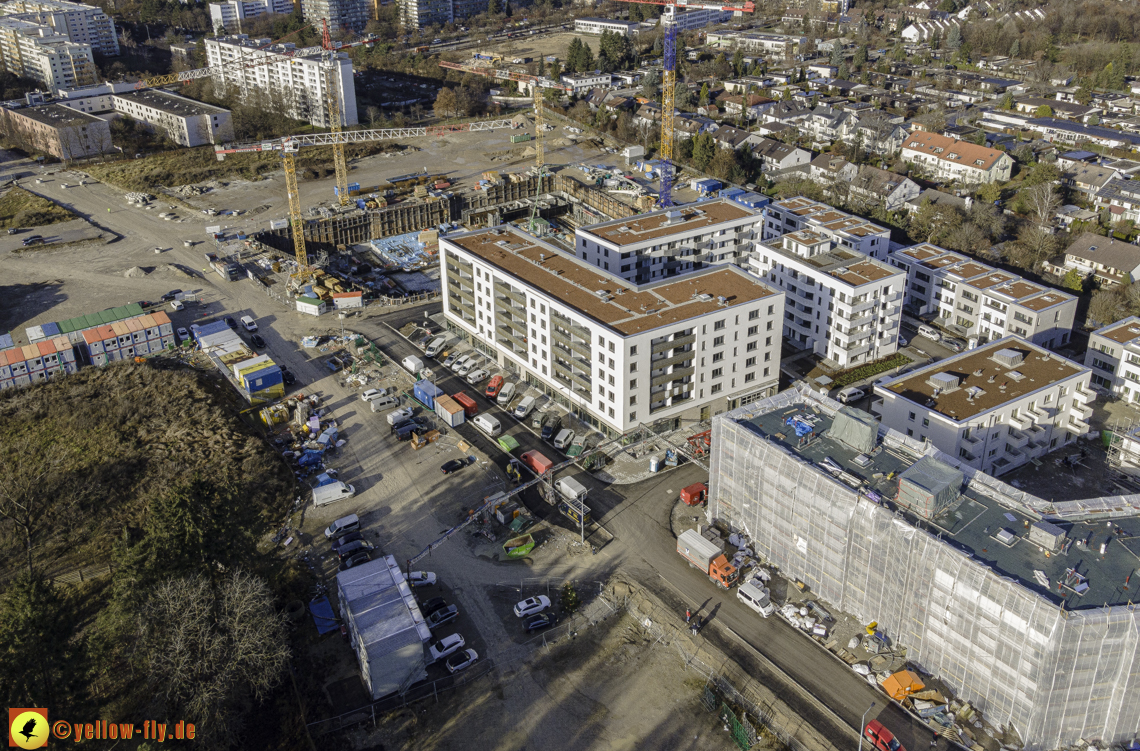 14.12.2020 - Baustelle Alexisquartier und PandionVerde in Neuperlach