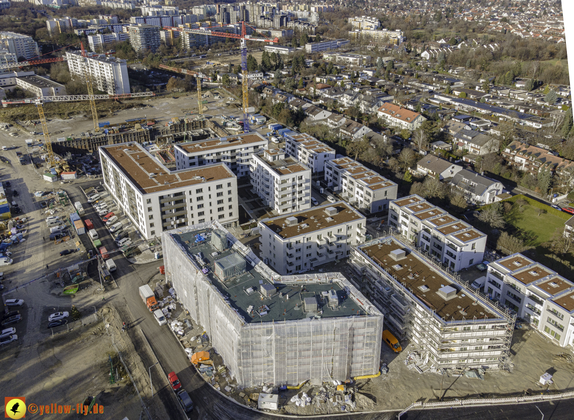 14.12.2020 - Baustelle Alexisquartier und PandionVerde in Neuperlach
