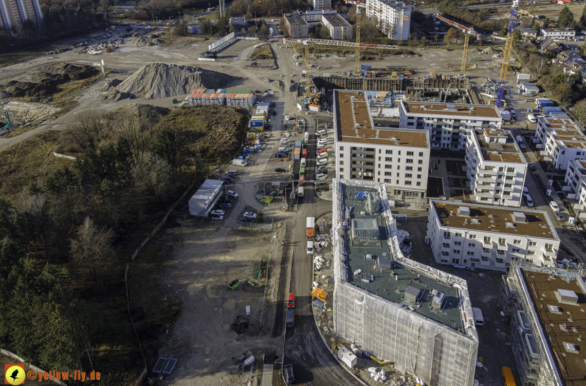 14.12.2020 - Baustelle Alexisquartier und PandionVerde in Neuperlach