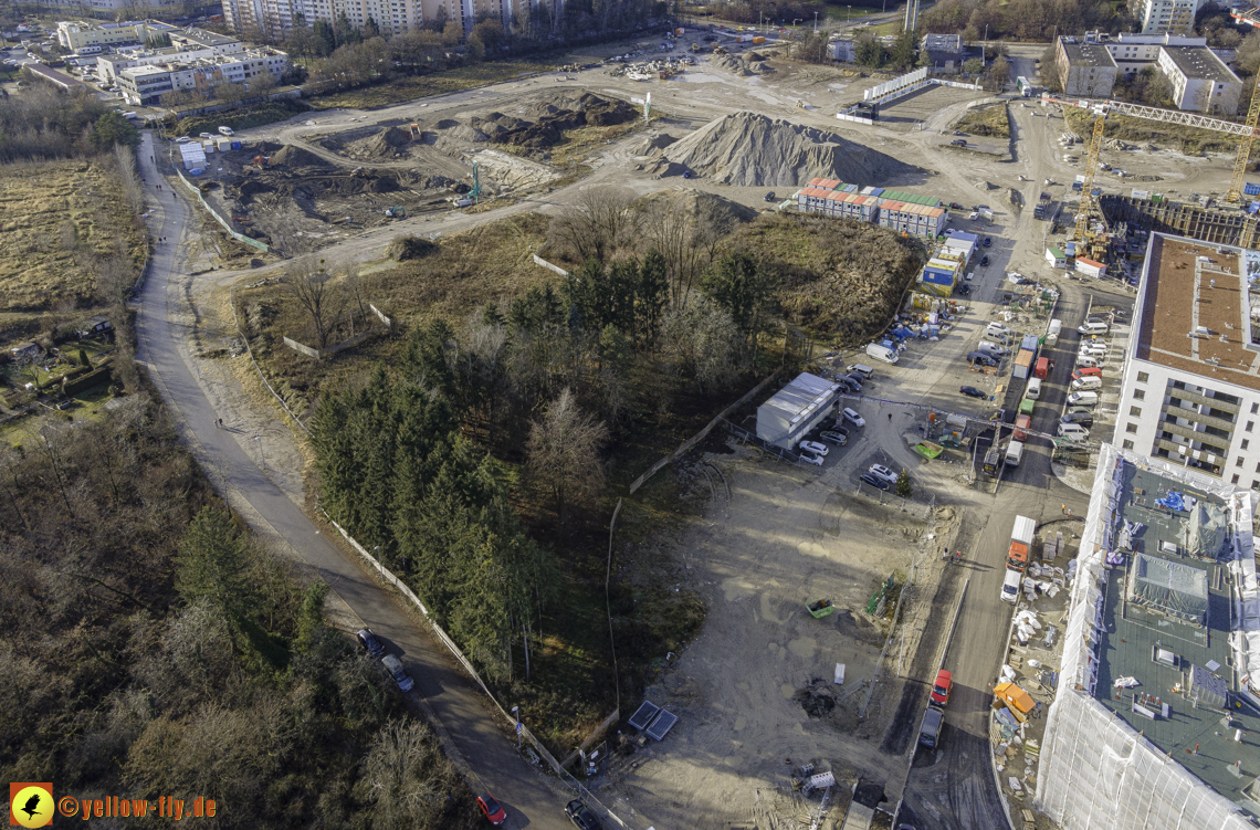 14.12.2020 - Baustelle Alexisquartier und PandionVerde in Neuperlach