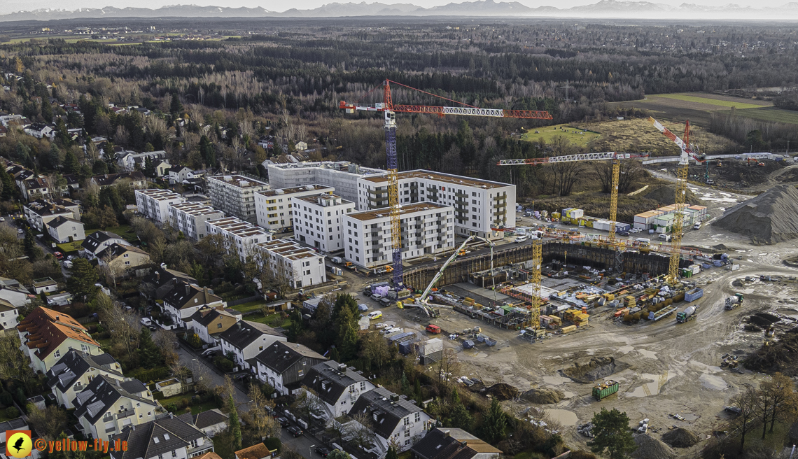 14.12.2020 - Baustelle Alexisquartier und PandionVerde in Neuperlach