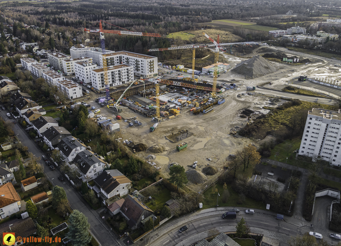 14.12.2020 - Baustelle Alexisquartier und PandionVerde in Neuperlach