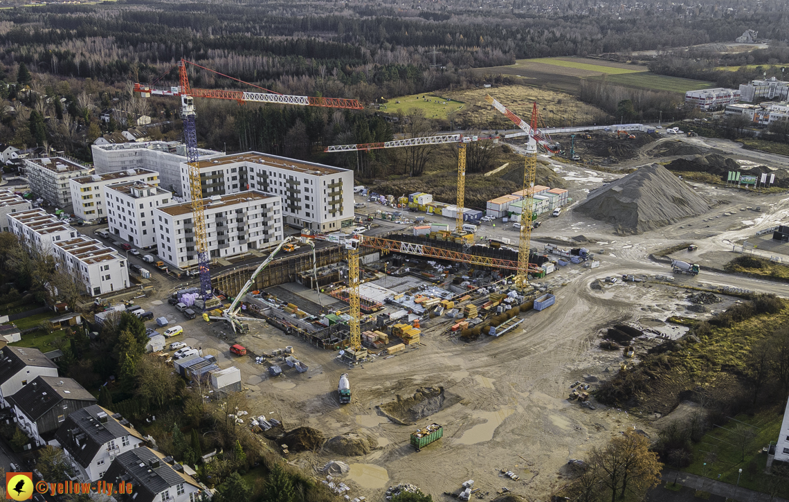 14.12.2020 - Baustelle Alexisquartier und PandionVerde in Neuperlach