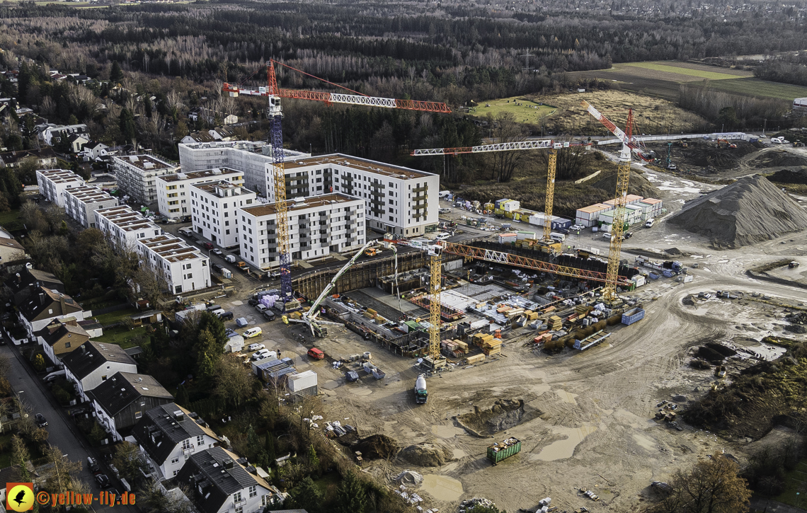 14.12.2020 - Baustelle Alexisquartier und PandionVerde in Neuperlach