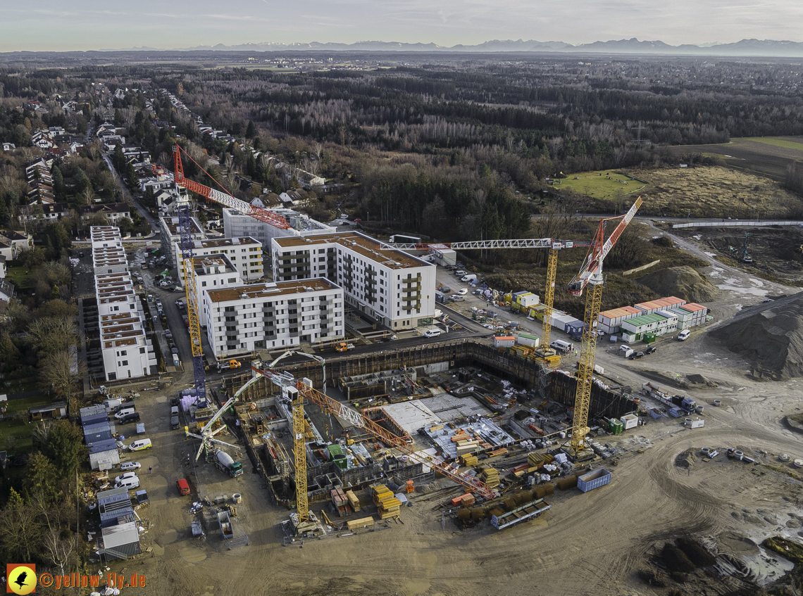 14.12.2020 - Baustelle Alexisquartier und PandionVerde in Neuperlach