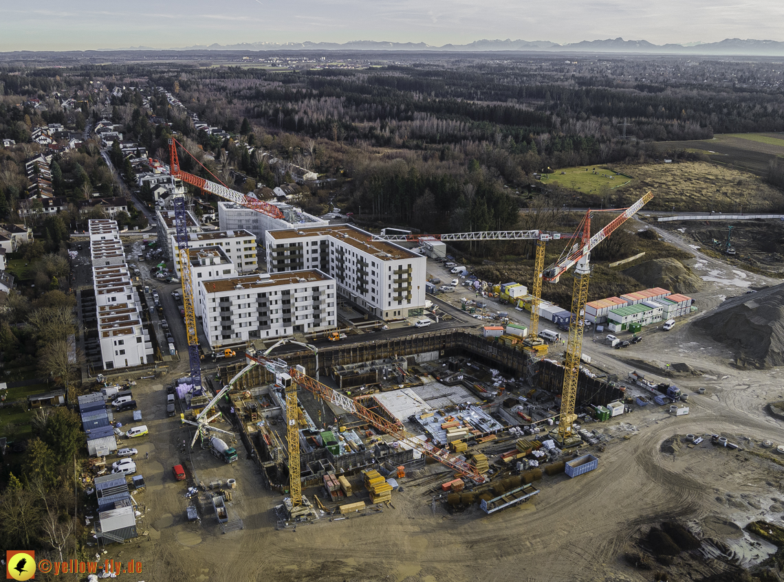 14.12.2020 - Baustelle Alexisquartier und PandionVerde in Neuperlach