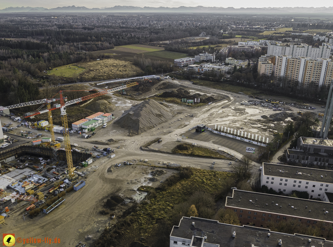 14.12.2020 - Baustelle Alexisquartier und PandionVerde in Neuperlach