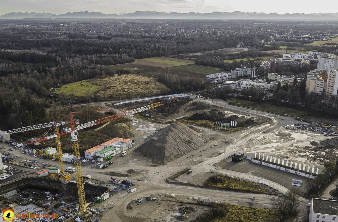 14.12.2020 - Baustelle Alexisquartier und PandionVerde in Neuperlach