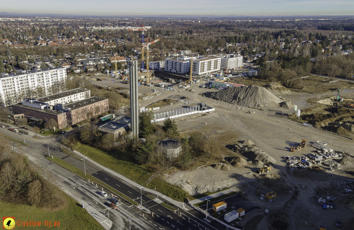 14.12.2020 - Baustelle Alexisquartier und PandionVerde in Neuperlach