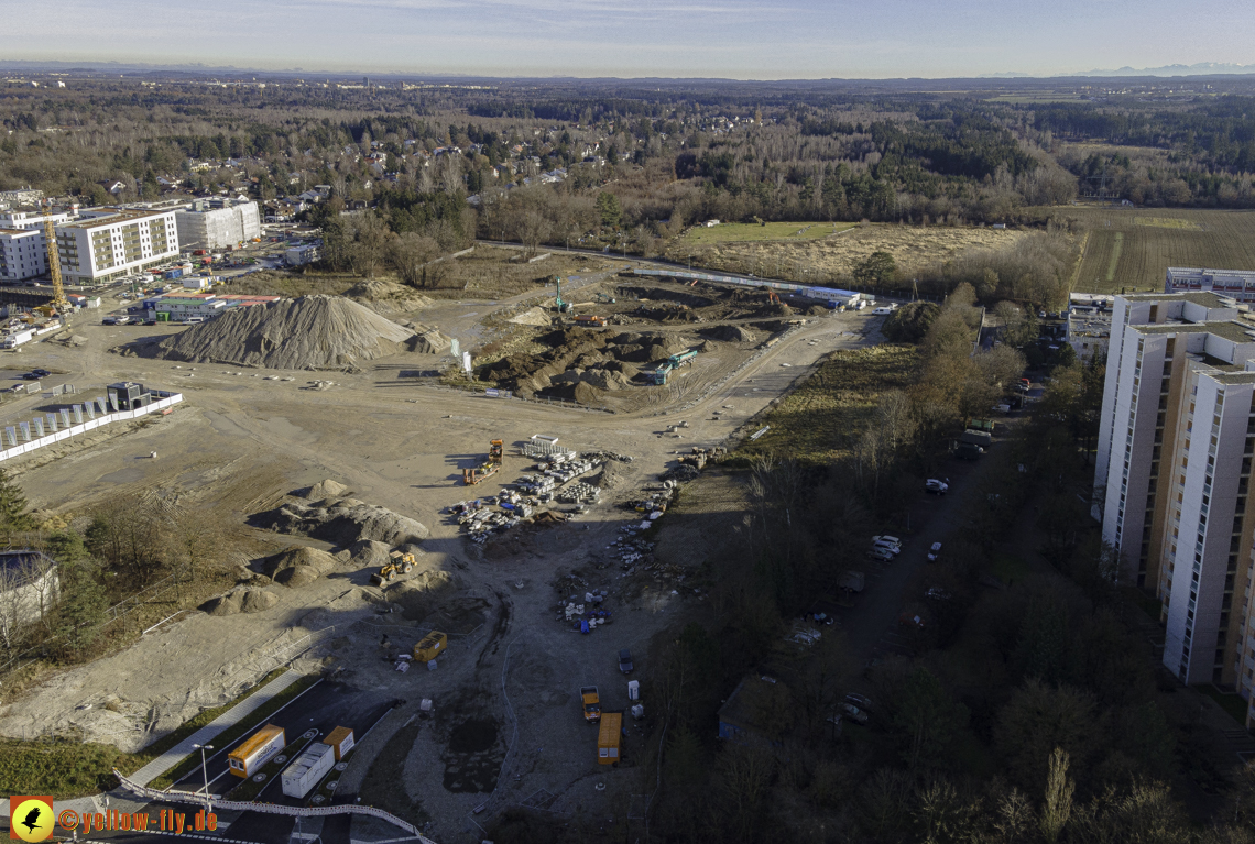 14.12.2020 - Baustelle Alexisquartier und PandionVerde in Neuperlach