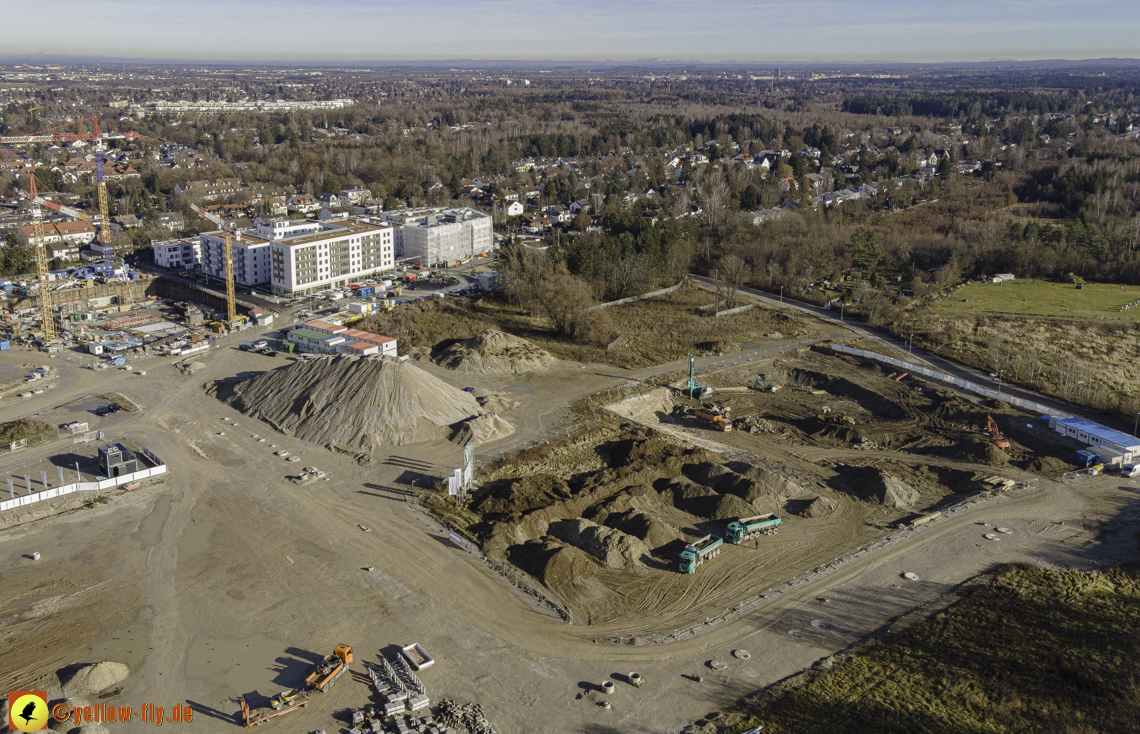 14.12.2020 - Baustelle Alexisquartier und PandionVerde in Neuperlach