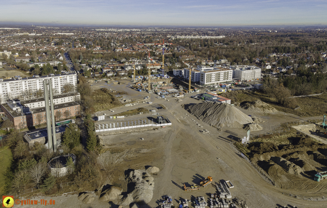 14.12.2020 - Baustelle Alexisquartier und PandionVerde in Neuperlach