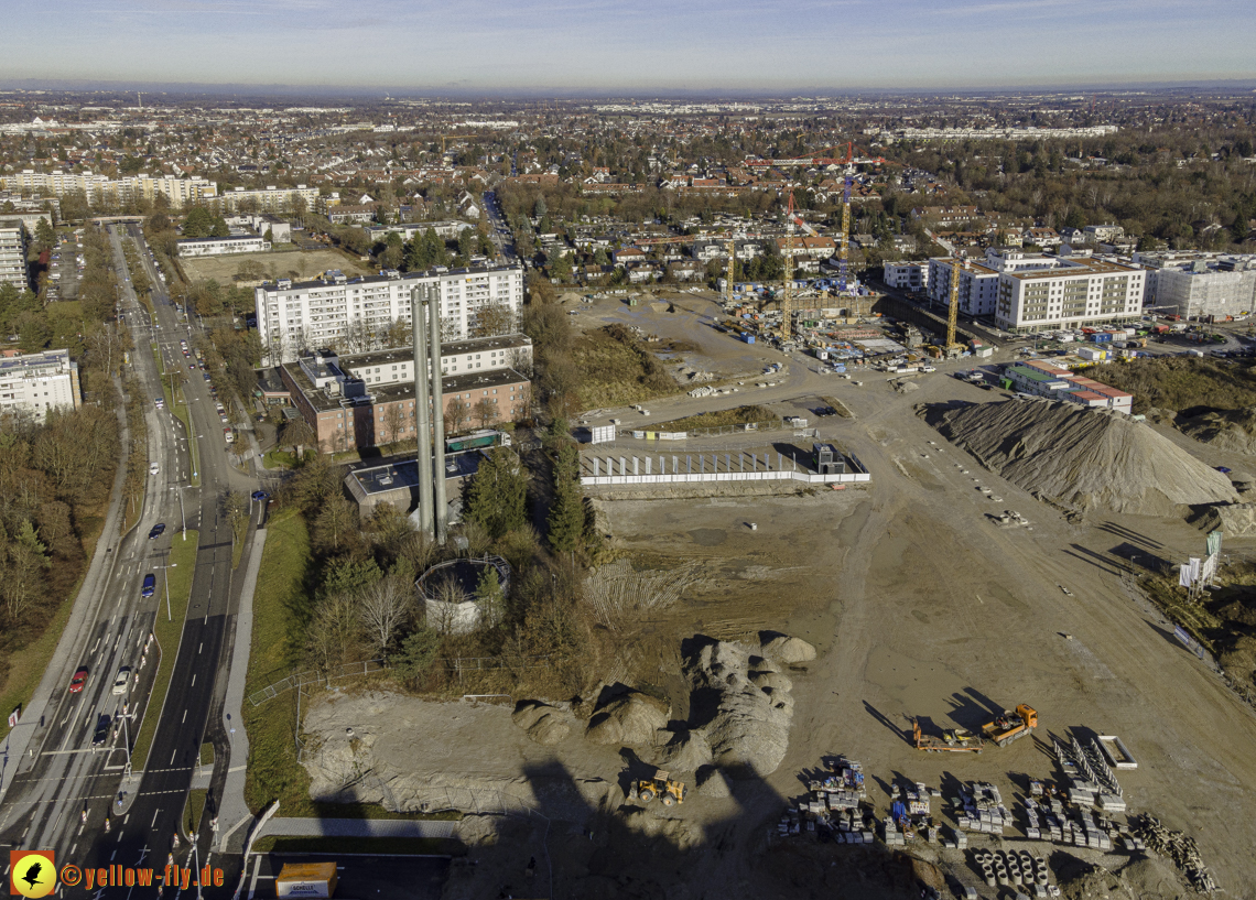 14.12.2020 - Baustelle Alexisquartier und PandionVerde in Neuperlach