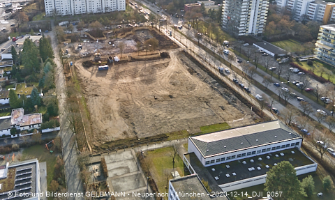 14.12.2020 - die Baustelle zur neuen Grundschule in Neuperlach