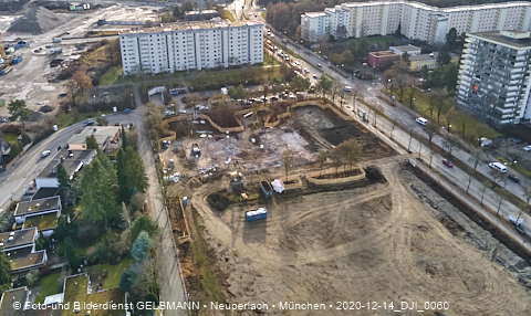 14.12.2020 - die Baustelle zur neuen Grundschule in Neuperlach