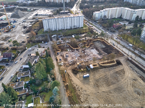 14.12.2020 - die Baustelle zur neuen Grundschule in Neuperlach