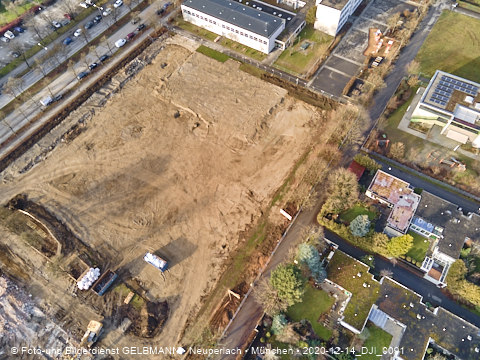 14.12.2020 - die Baustelle zur neuen Grundschule in Neuperlach