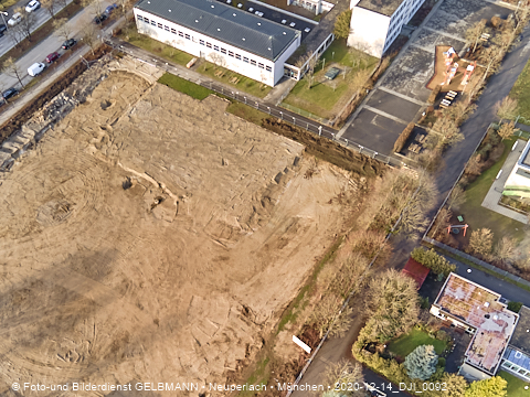 14.12.2020 - die Baustelle zur neuen Grundschule in Neuperlach