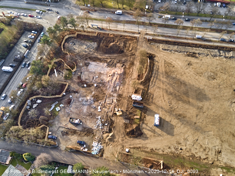14.12.2020 - die Baustelle zur neuen Grundschule in Neuperlach