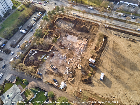14.12.2020 - die Baustelle zur neuen Grundschule in Neuperlach