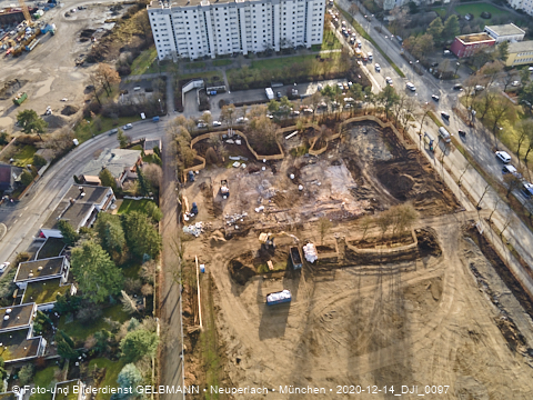 14.12.2020 - die Baustelle zur neuen Grundschule in Neuperlach