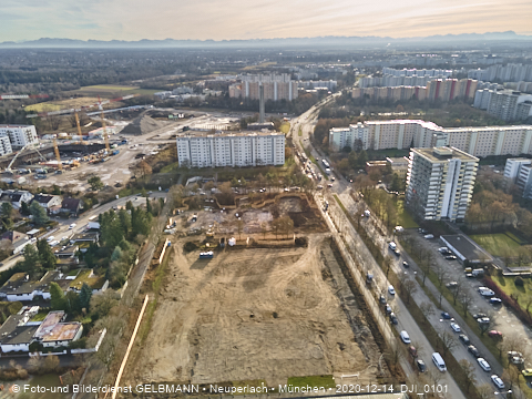 14.12.2020 - die Baustelle zur neuen Grundschule in Neuperlach