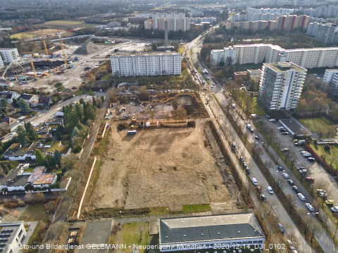 14.12.2020 - die Baustelle zur neuen Grundschule in Neuperlach
