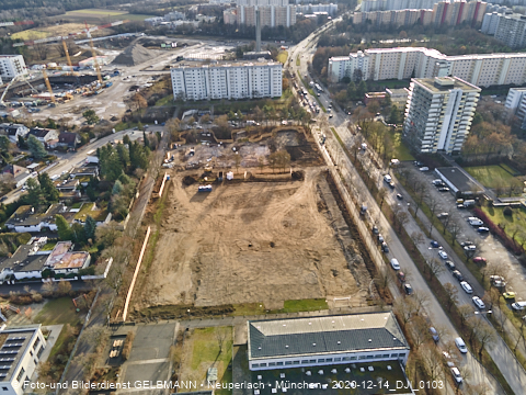 14.12.2020 - die Baustelle zur neuen Grundschule in Neuperlach