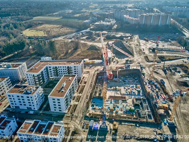 18.12.2020 - Baustelle Alexisquartier in Neuperlach