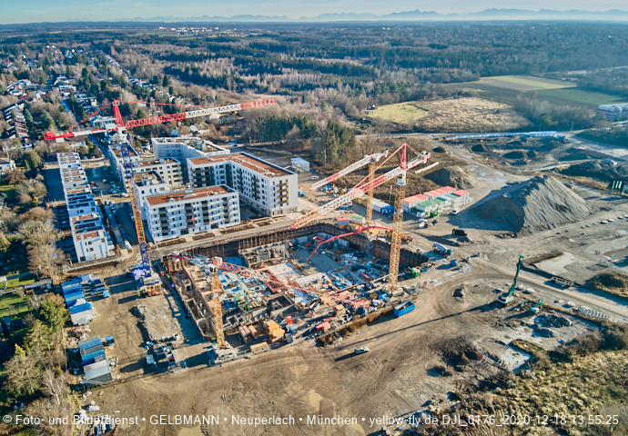 18.12.2020 - Baustelle Alexisquartier in Neuperlach