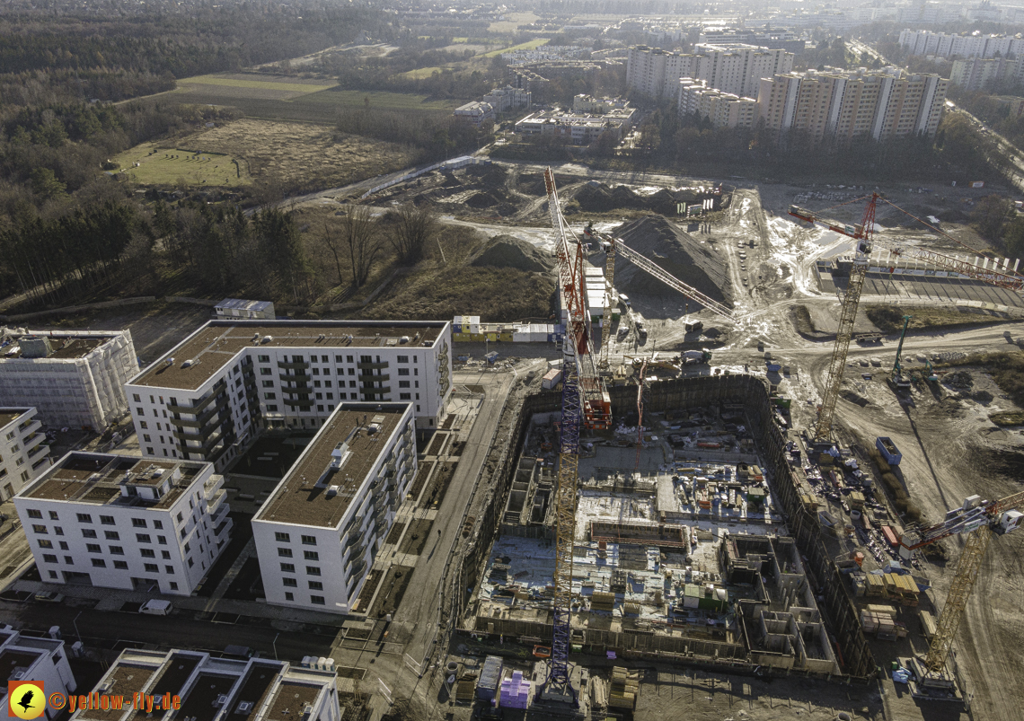 18.12.2020 - Baustelle Alexisquartier in Neuperlach