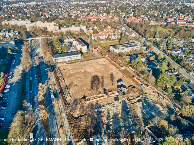 18.12.2020 - Baustelle Grundschule am Karl-Marx-Ring in Neuperlach