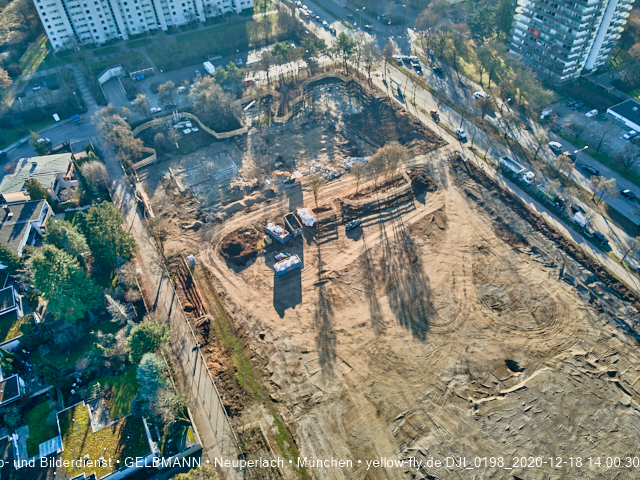 18.12.2020 - Baustelle Grundschule am Karl-Marx-Ring in Neuperlach