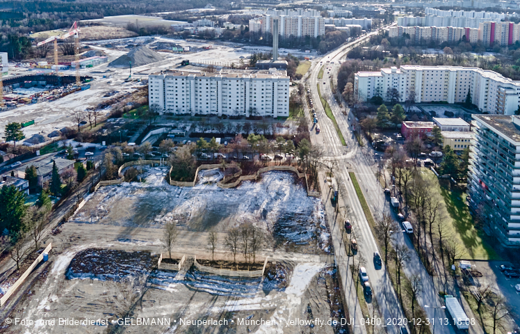31.12.2020 - Baustelle Grundschule am Karl-Marx-Ring in Neuperlach