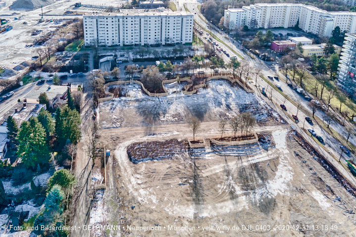31.12.2020 - Baustelle Grundschule am Karl-Marx-Ring in Neuperlach