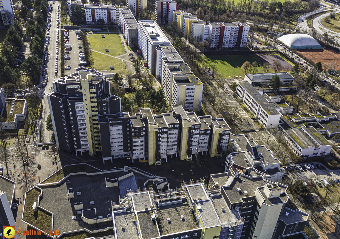 04.02.2021 - Marx-Zentrum und Karl-Marx-Ring 52-62 in Neuperlach
