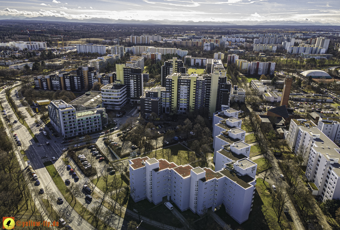 04.02.2021 - Marx-Zentrum und Karl-Marx-Ring 52-62 in Neuperlach