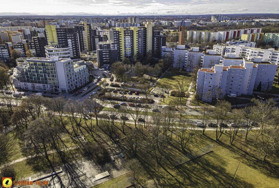 04.02.2021 - Marx-Zentrum und Karl-Marx-Ring 52-62 in Neuperlach