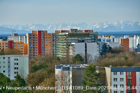 Grosse Fassadensanierung in der Wohnanalge am Annette-Kolb-Anger in Neuperlach