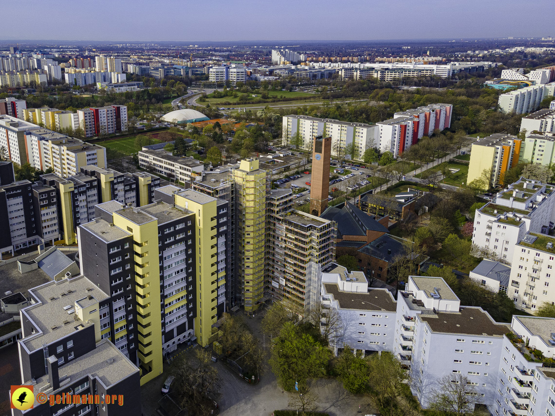 30.04.2021 - Fassadensanierung am Karl-Marx-Ring 52-62 und Marx-Zentrum