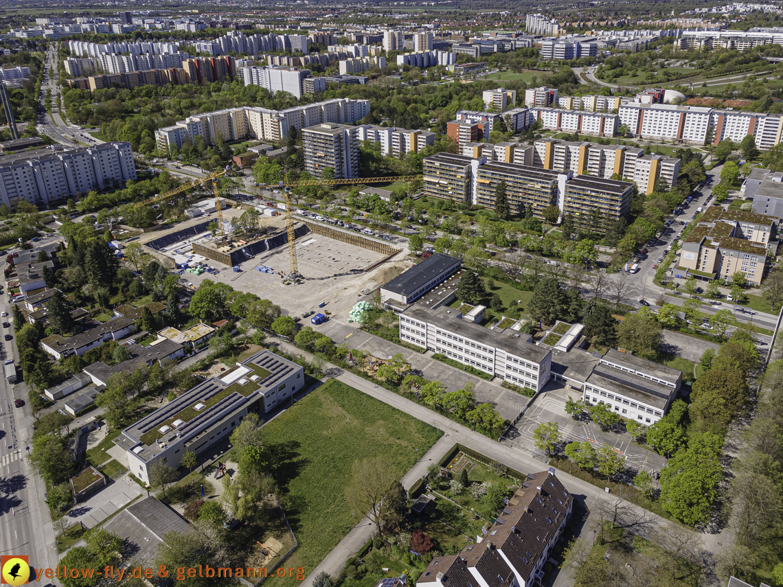 09.05.2021 - Baustelle Grundschule am Karl-MArx-Ring in Neuperlach 09.05.2021 - Baustelle Grundschule am Karl-MArx-Ring in Neuperlach