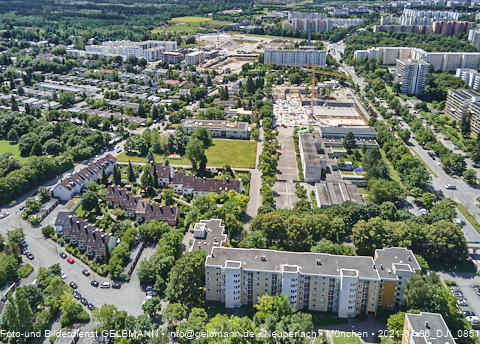 06.07.2021- Grundschule und Alexisquartier am Karl-Marx-Ring und Umgebung in Neuperlach