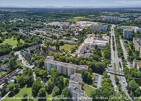 06.07.2021- Grundschule und Alexisquartier am Karl-Marx-Ring und Umgebung in Neuperlach
