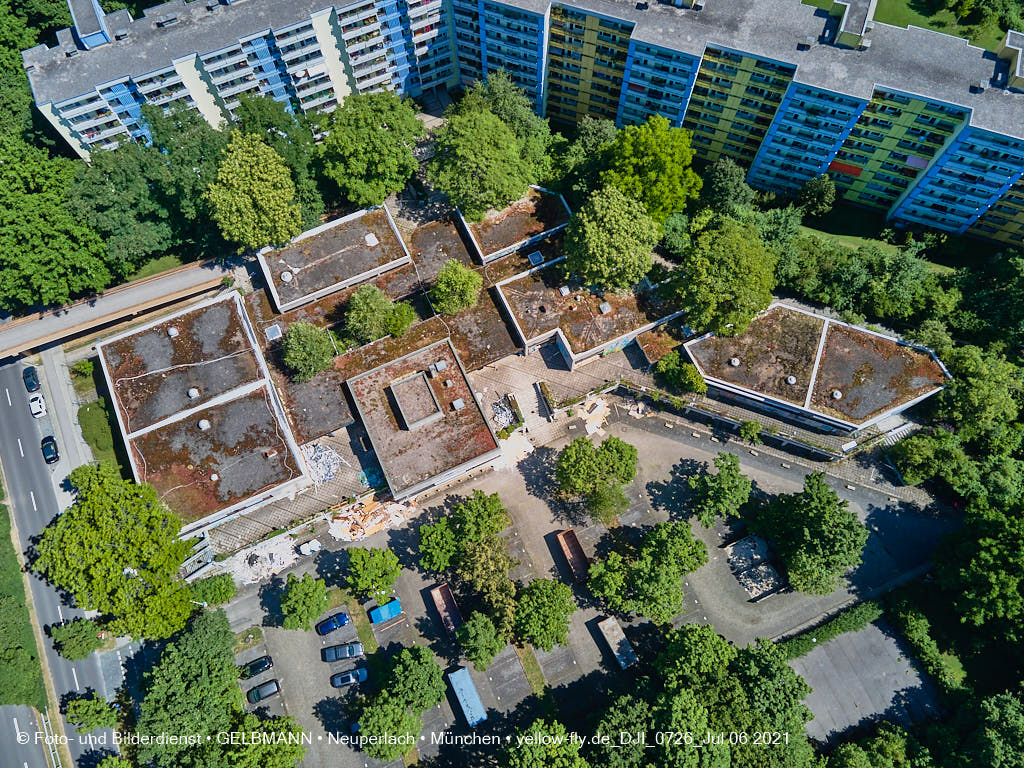 06.07.2021 - Quiddezentrum vor dem Abriss in Neuperlach