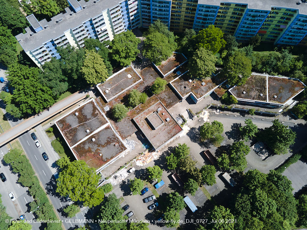 06.07.2021 - Quiddezentrum vor dem Abriss in Neuperlach