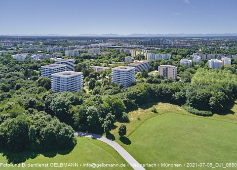 06.07.2021- Schule am Strehleranger mit Ostpark und Umgebung in Neuperlach