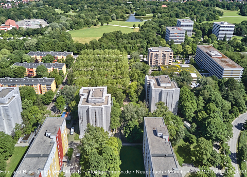 06.07.2021- Schule am Strehleranger mit Ostpark und Umgebung in Neuperlach