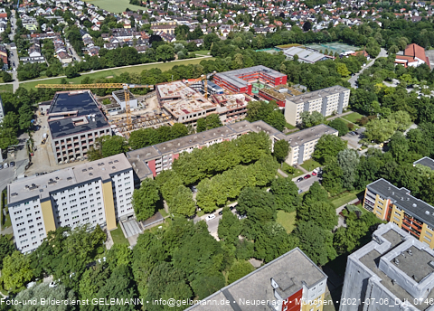 06.07.2021- Schule am Strehleranger mit Ostpark und Umgebung in Neuperlach