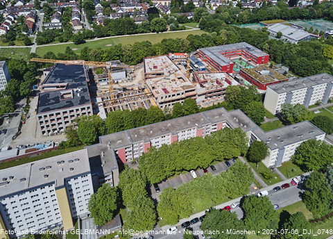 06.07.2021- Schule am Strehleranger mit Ostpark und Umgebung in Neuperlach