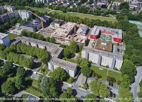 06.07.2021- Schule am Strehleranger mit Ostpark und Umgebung in Neuperlach